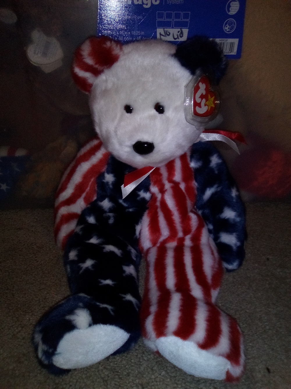 Ty Patriotic Plush Bear - Red, White, Blue